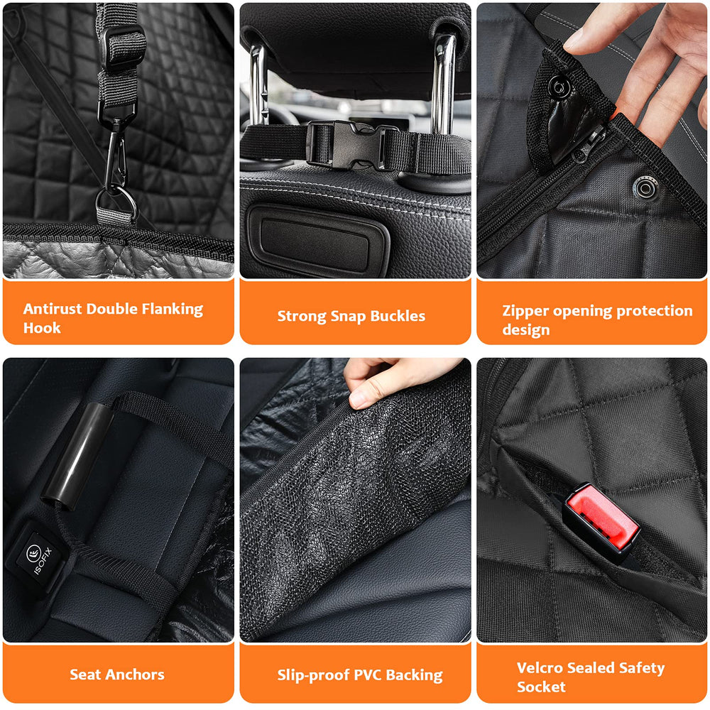 URPOWER seat cover with side flaps and Velcro openings adds extra protection.