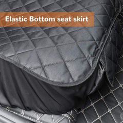 URPOWER dog seat cover waterproof fabric resists mud and dander for quick cleanup.
