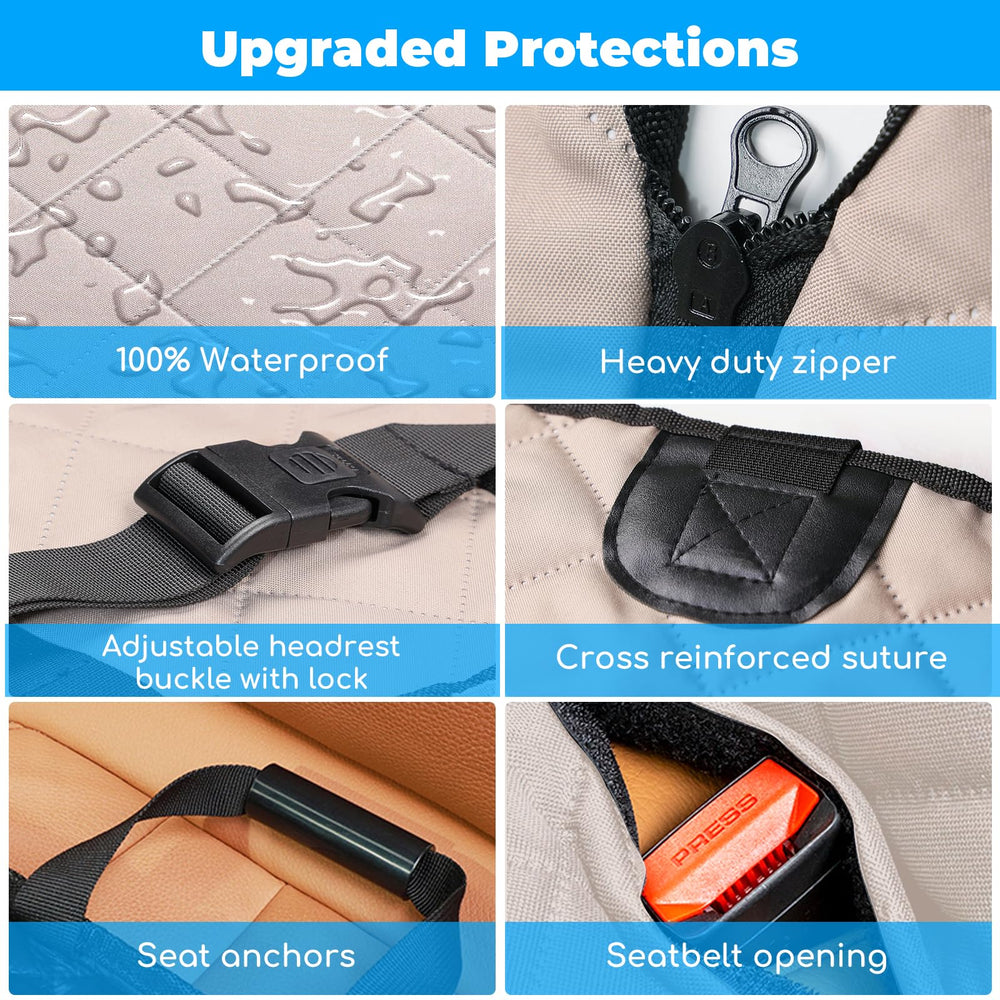 URPOWER secure belt anchors and Velcro openings keep large dogs safely in place