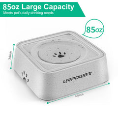 URPOWER water bowl features a floating disk to slow drinking and reduce splashes.