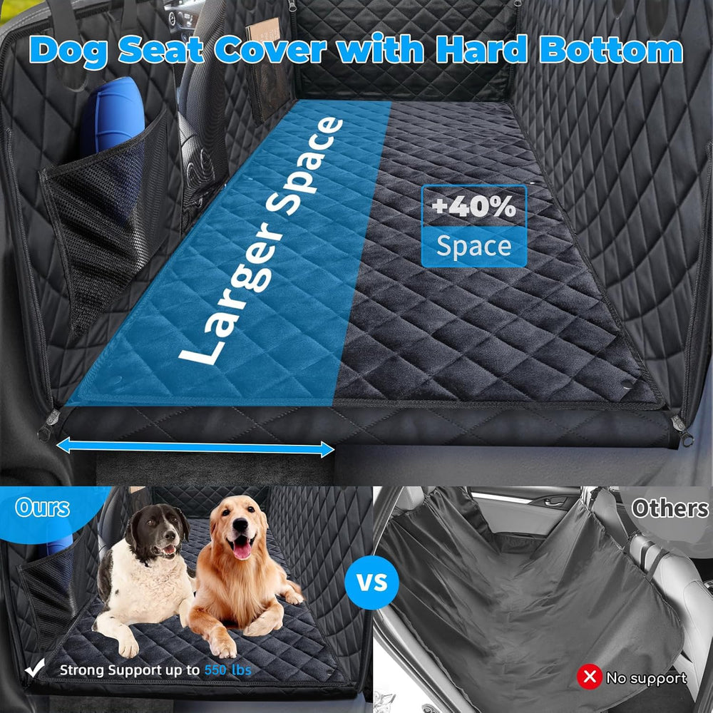URPOWER back seat extender non-slip blanket enhances paw grip for safe, comfortable journeys.