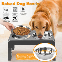 URPOWER non-slip base keeps bowls secure during meals.