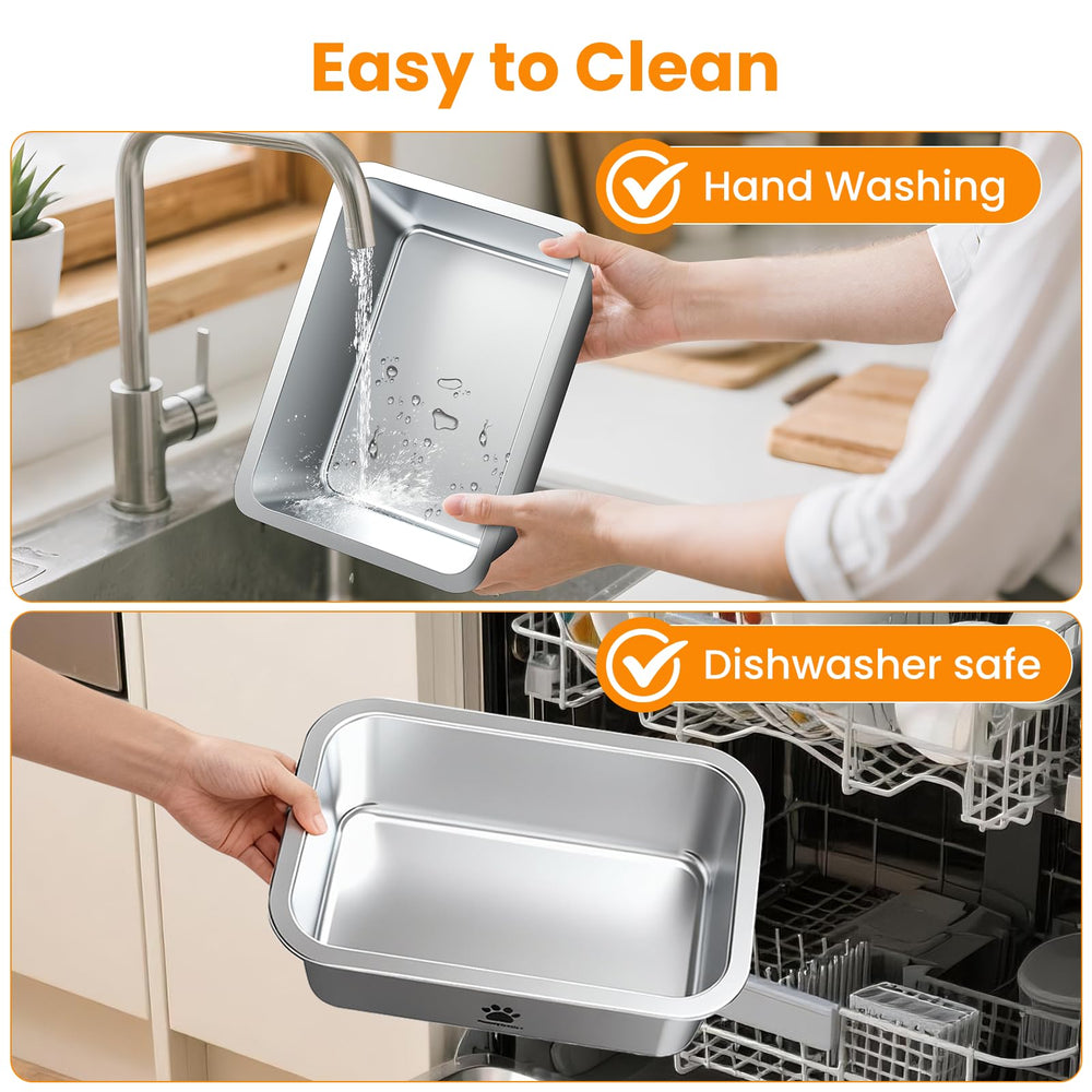 URPOWER separate food and water bowls preserve freshness and order.