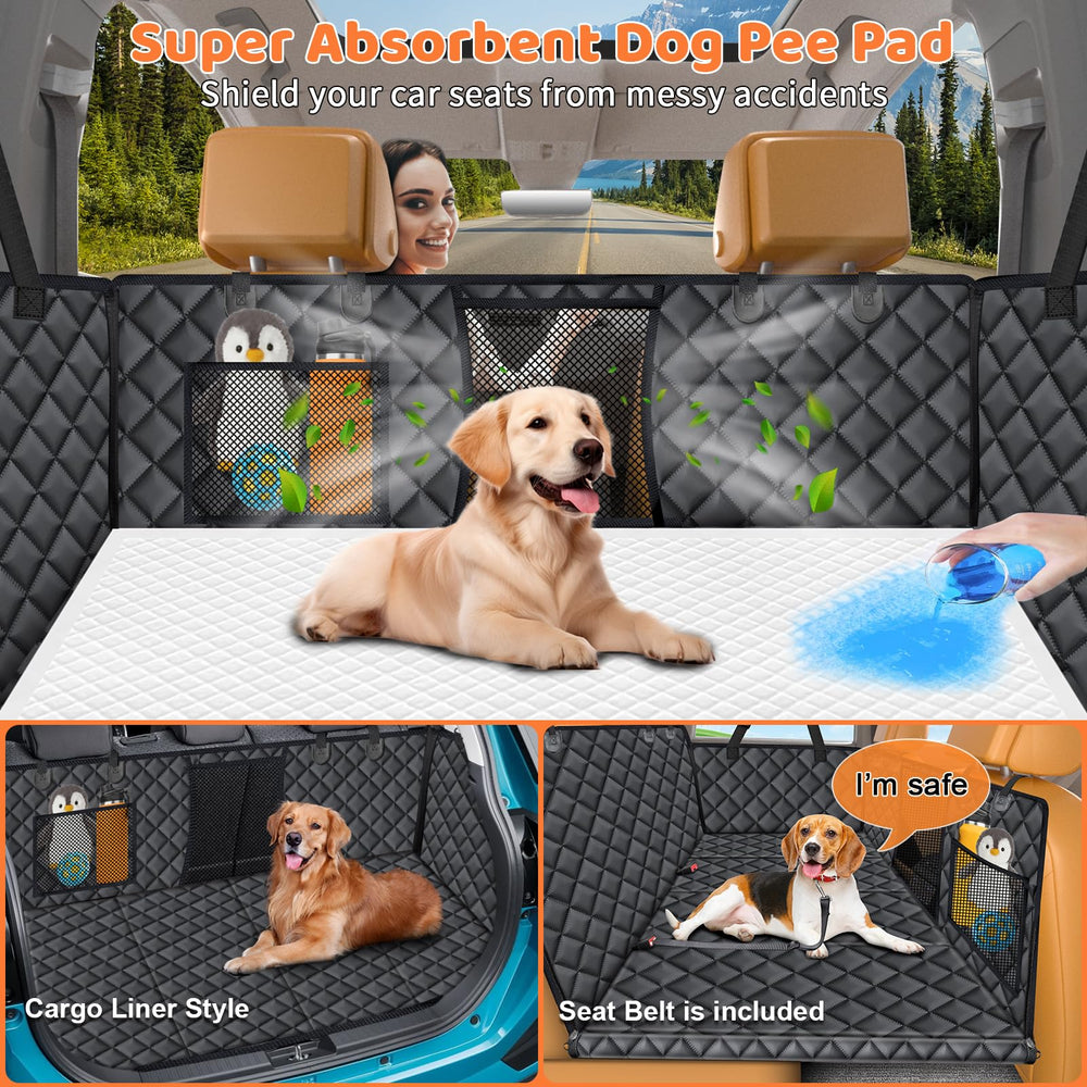 URPOWER full-coverage dog hammock shields seats from dirt and hair