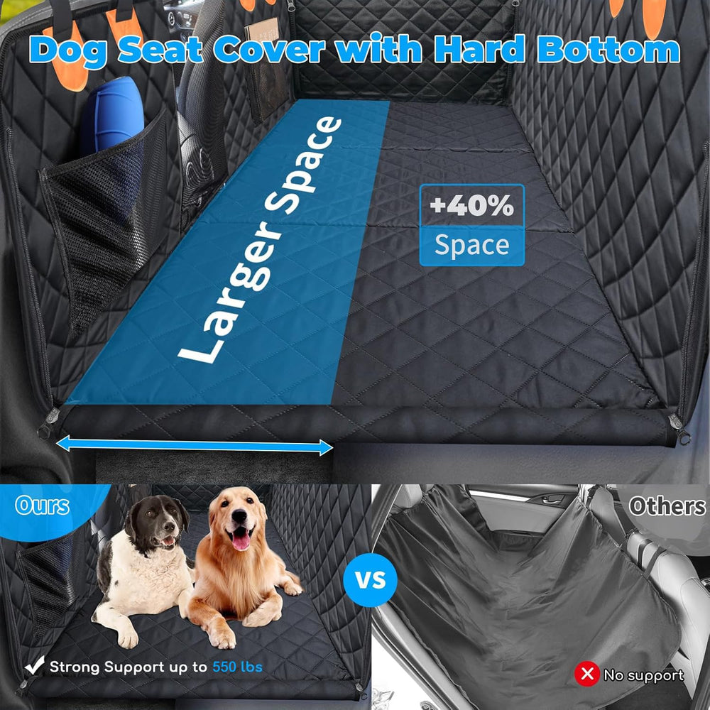 URPOWER hard-bottom dog bed view highlights sturdy support for large dogs.