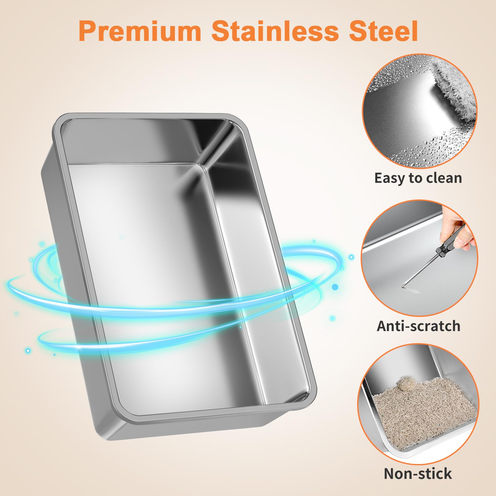 URPOWER stainless steel surface for easy cleaning and odor resistance