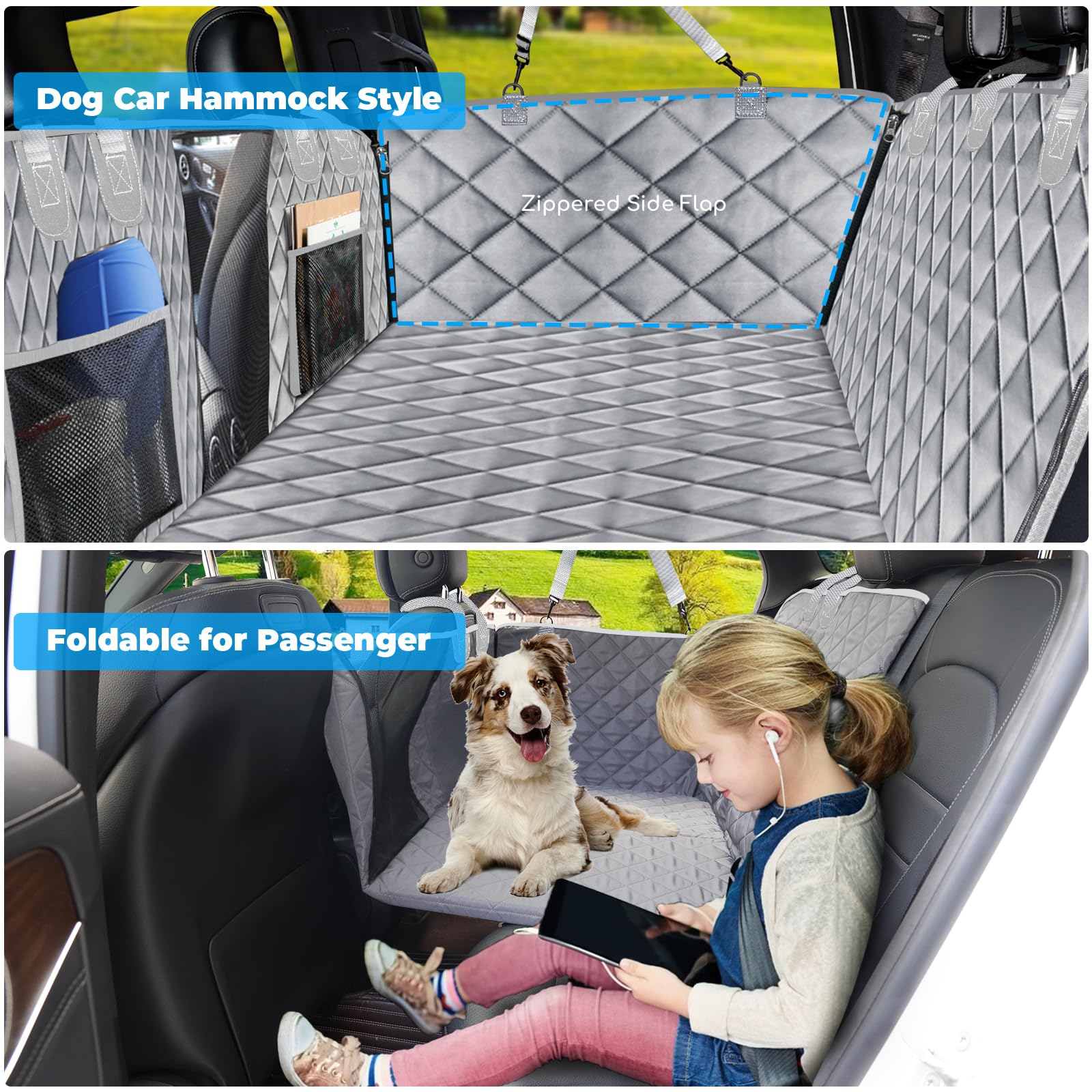 URPOWER mesh window design helps dogs see you and stay calm