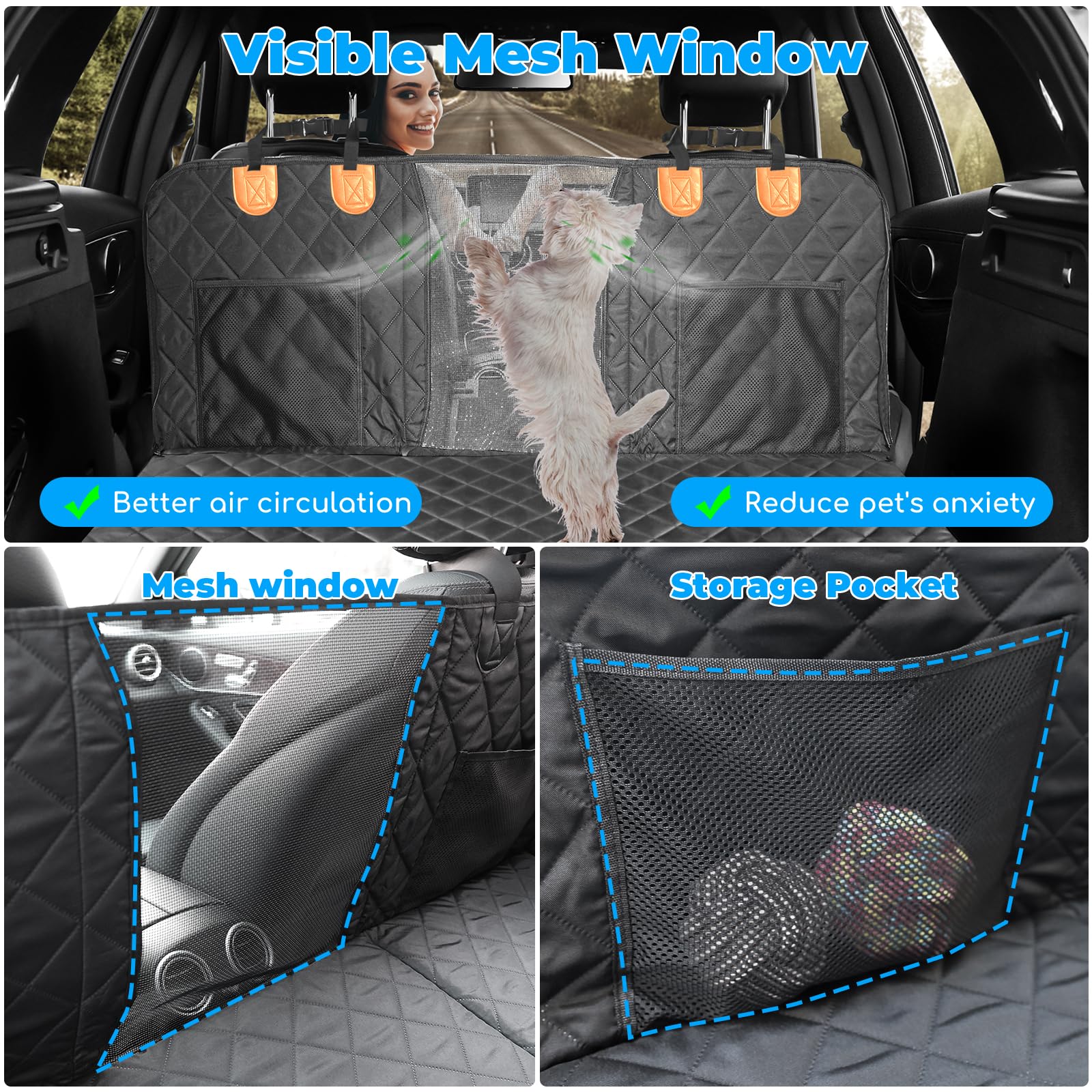 URPOWER mesh-window relief view highlights pet visibility and reduced anxiety.