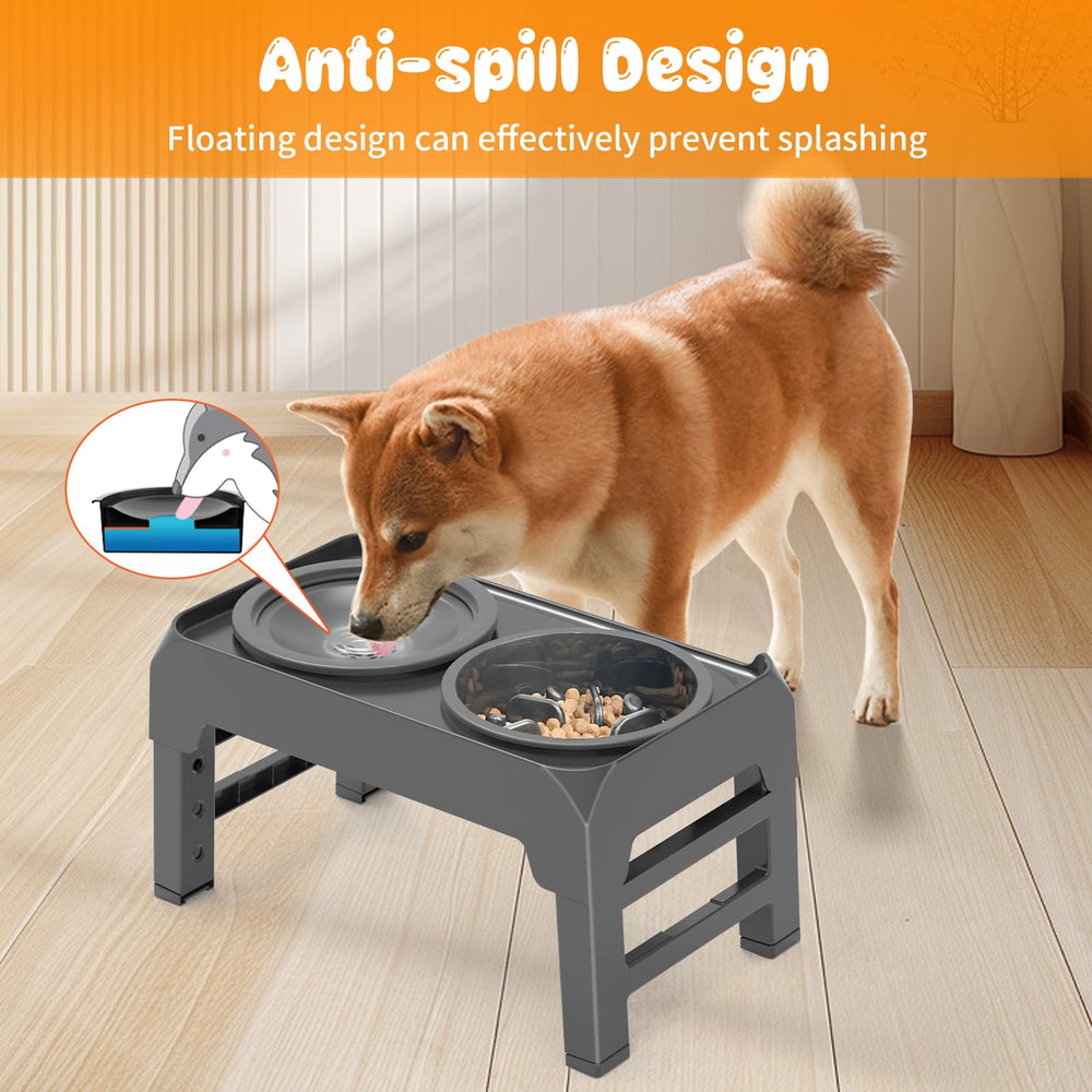 URPOWER slow feeder bowl prolongs meals and promotes calm dining.