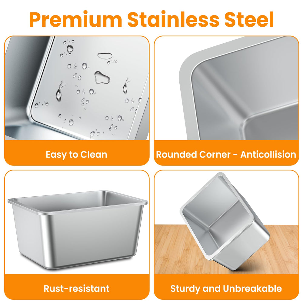 URPOWER non-slip mat keeps the bowl steady on any surface.