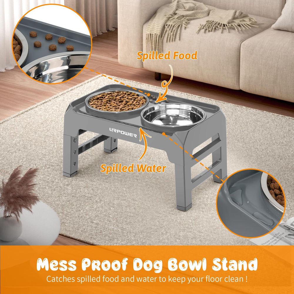 URPOWER non-slip stand prevents bowls from sliding during meals.
