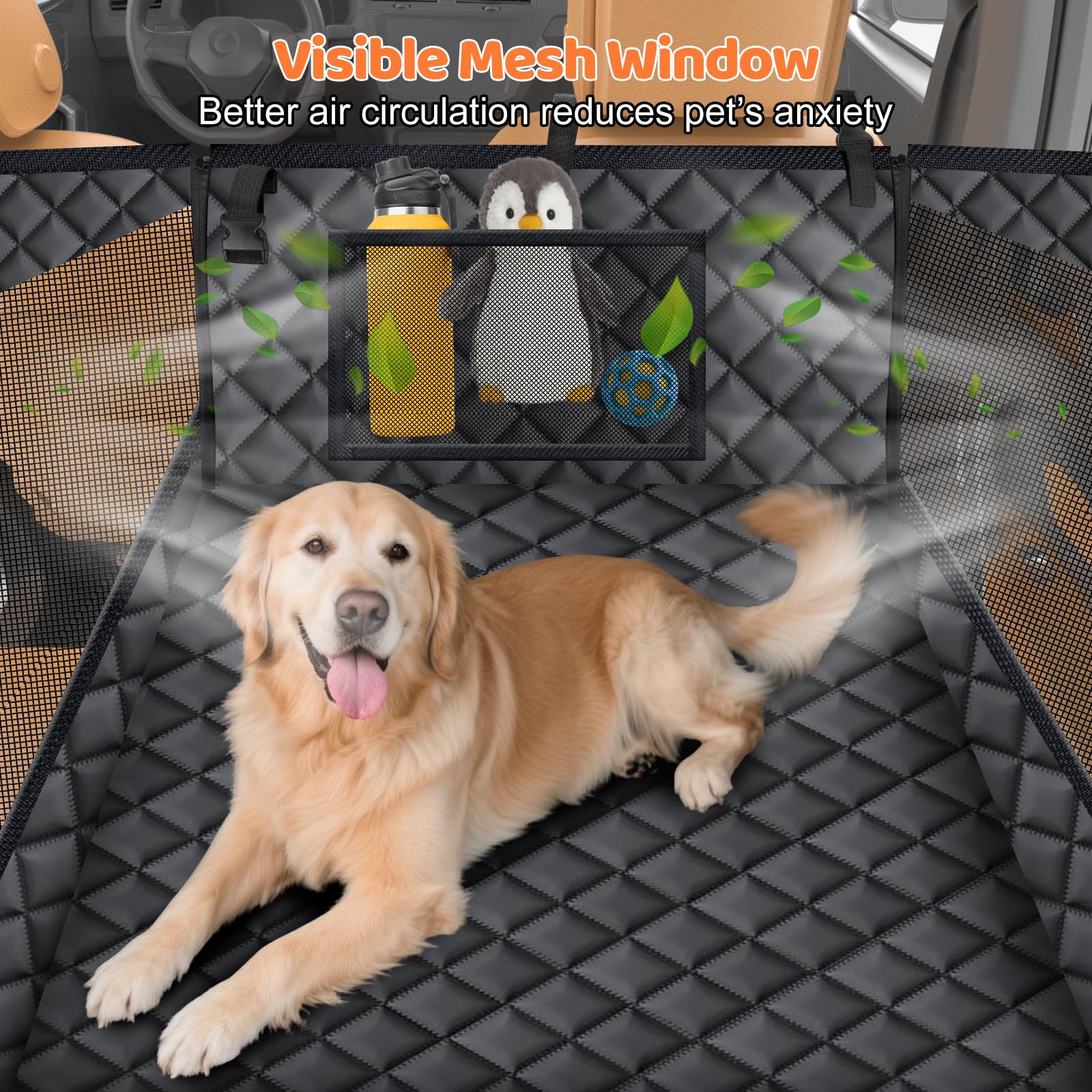URPOWER built-in pocket stores toys and treats for trips.