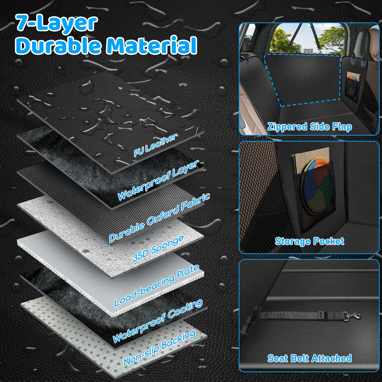 URPOWER safety features include seatbelt openings and non-slip backing