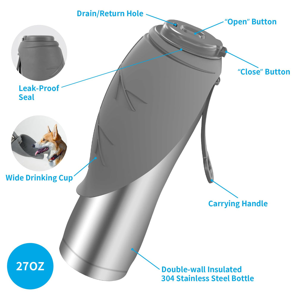 URPOWER silicone seal prevents leaks during walks and runs