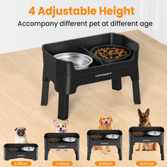 URPOWER slow feeder dog bowl promotes calmer meals and easier swallowing.