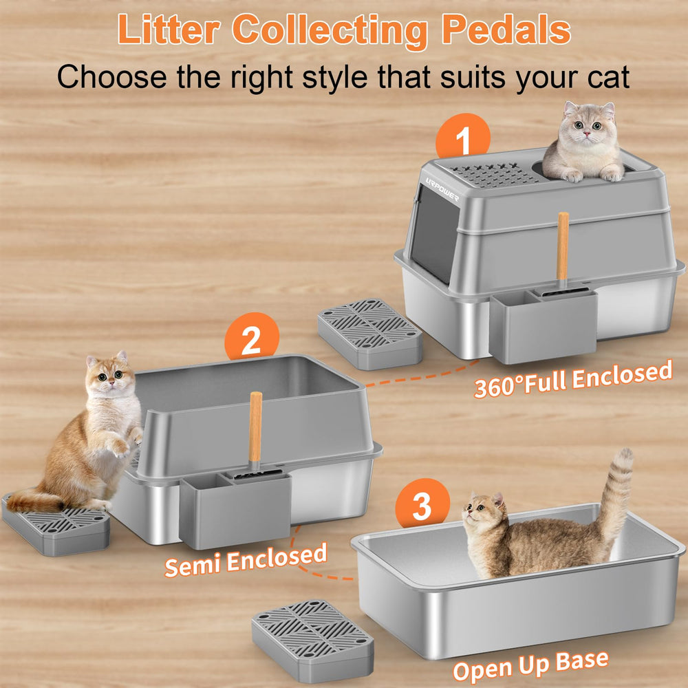 URPOWER front-entry option accommodates short-legged or elderly cats.
