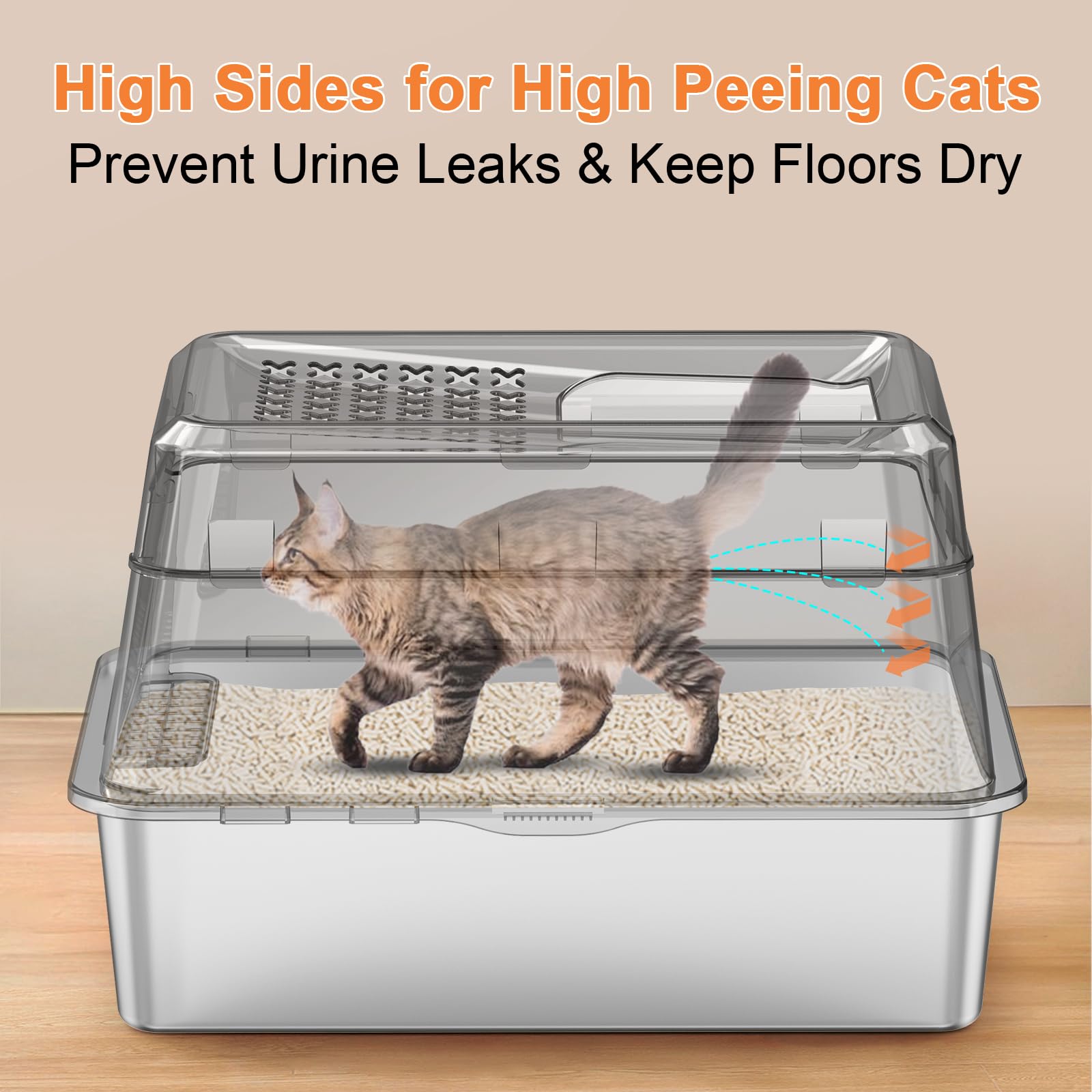 URPOWER high-sided design provides containment to reduce mess.