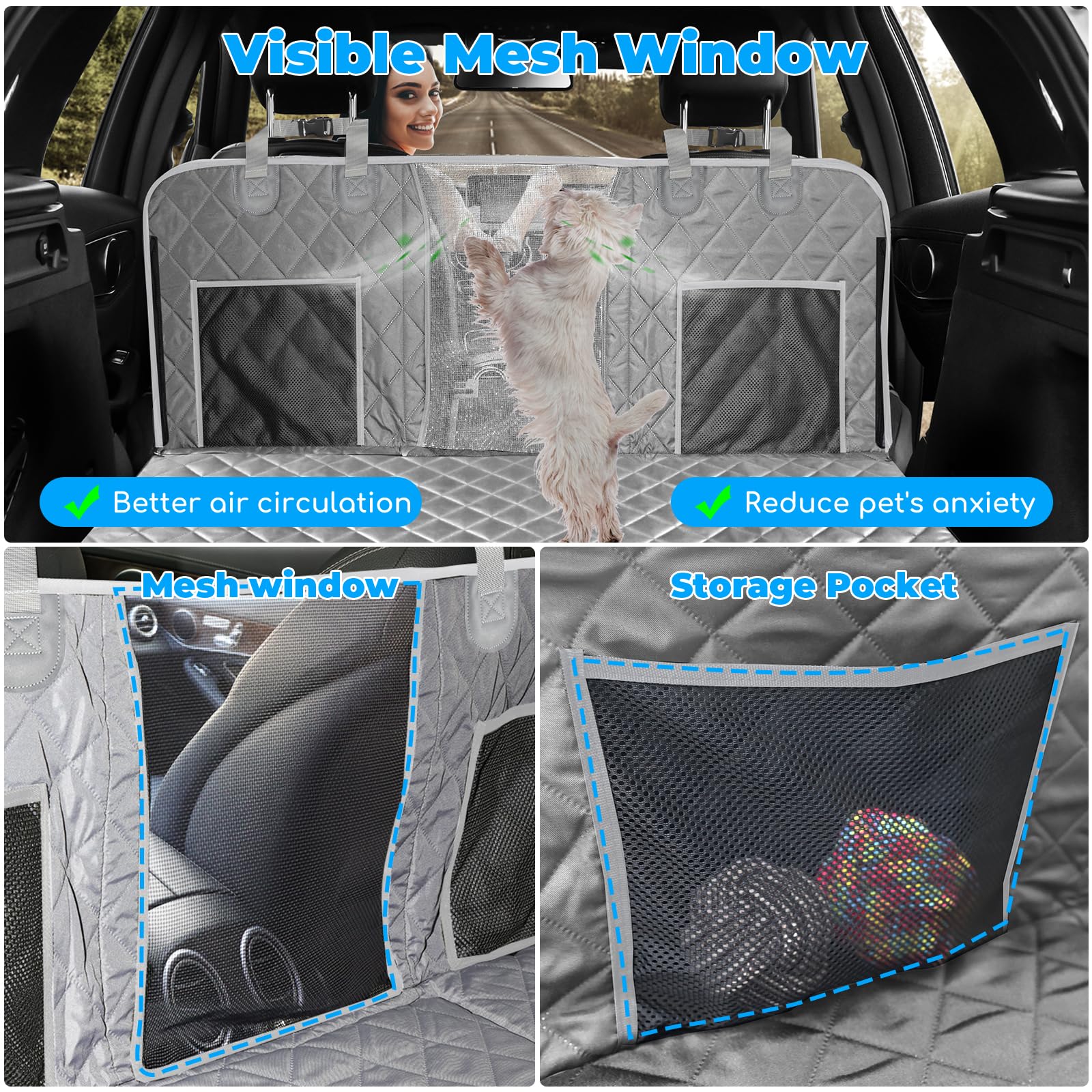 URPOWER storage pockets hold toys and treats for quick access