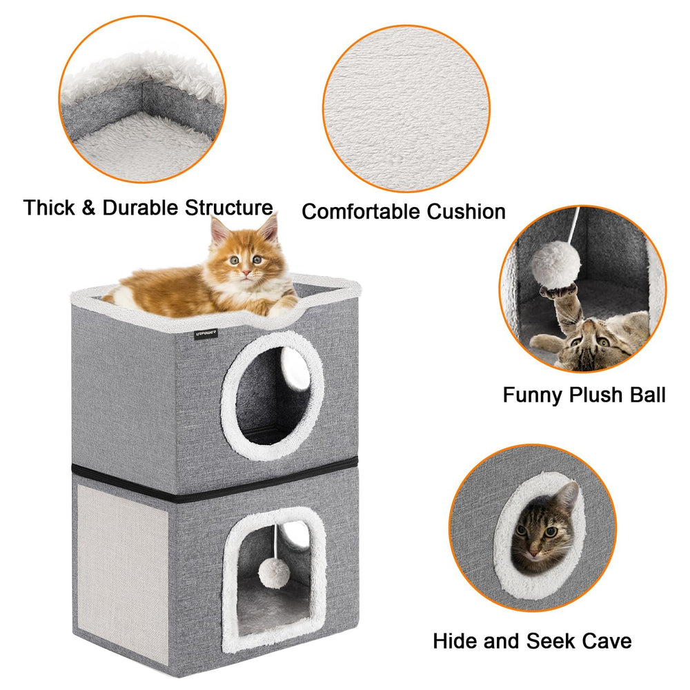 URPOWER washable cat bed design simplifies cleaning and keeps the bed fresh.