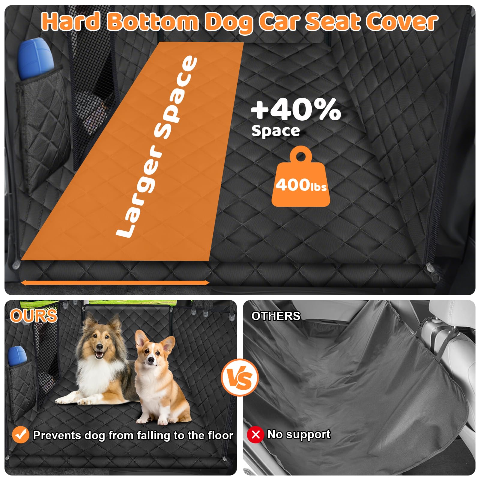 URPOWER waterproof 600D Oxford cover keeps seats clean during muddy adventures.
