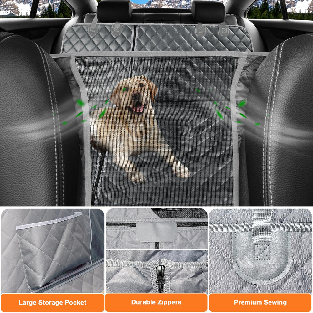 URPOWER waterproof 600D Oxford fabric protects seats from dirt and fur