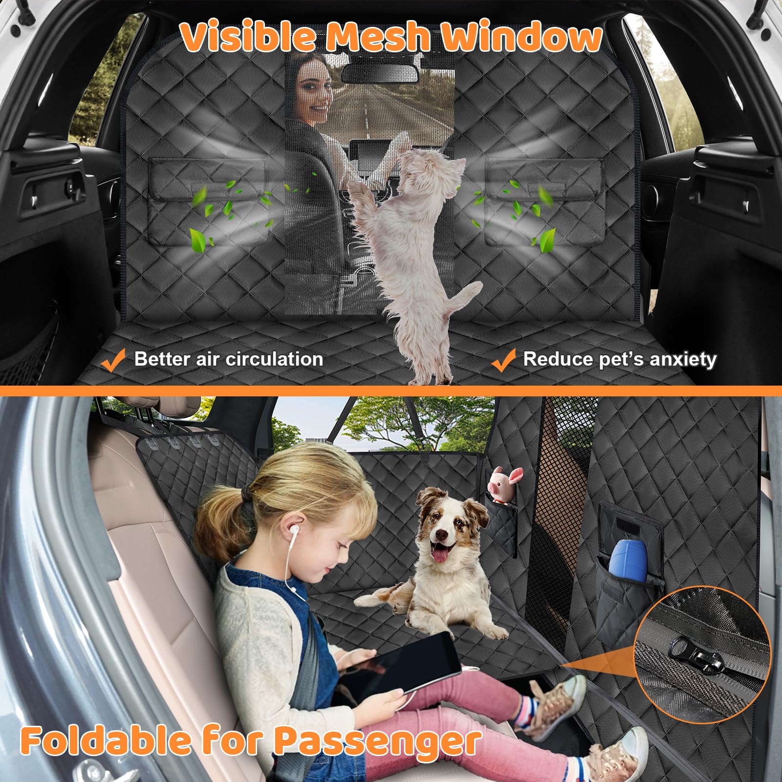 URPOWER waterproof fabric protects interior from mud and hair