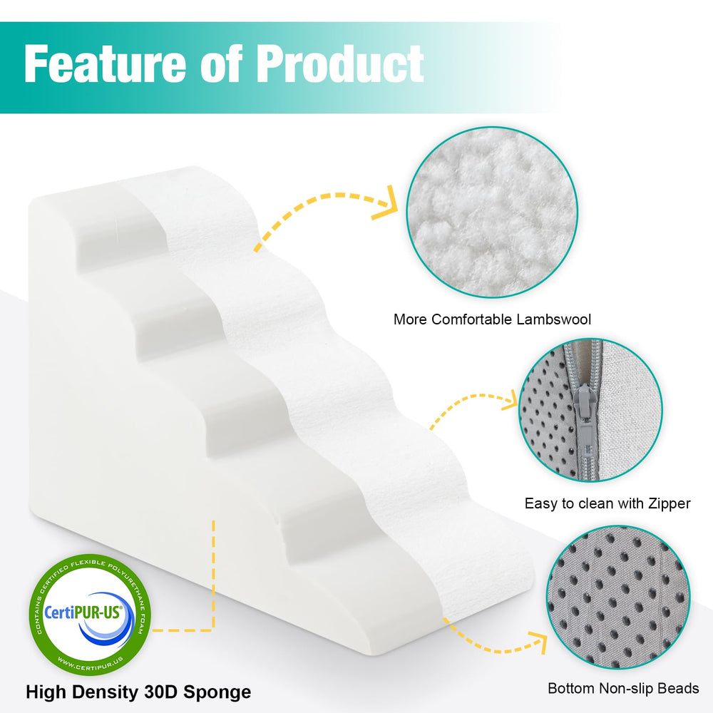 Uross dog stairs anti-slip bottom beads prevent slipping during climbs