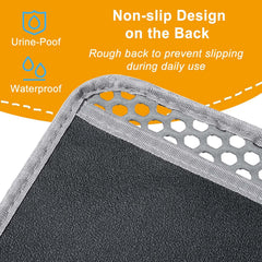 USHARP Cat Litter Mat shows waterproof bottom layer guarding floors from urine