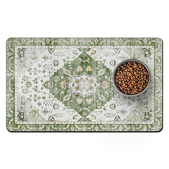 Usnfhcaw pet-food-mat-absorbent-surface absorbs spills quickly for a clean feeding area.