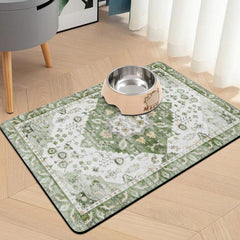 Usnfhcaw pet-food-mat-anti-slip-back stays in place during meals and prevents sliding.