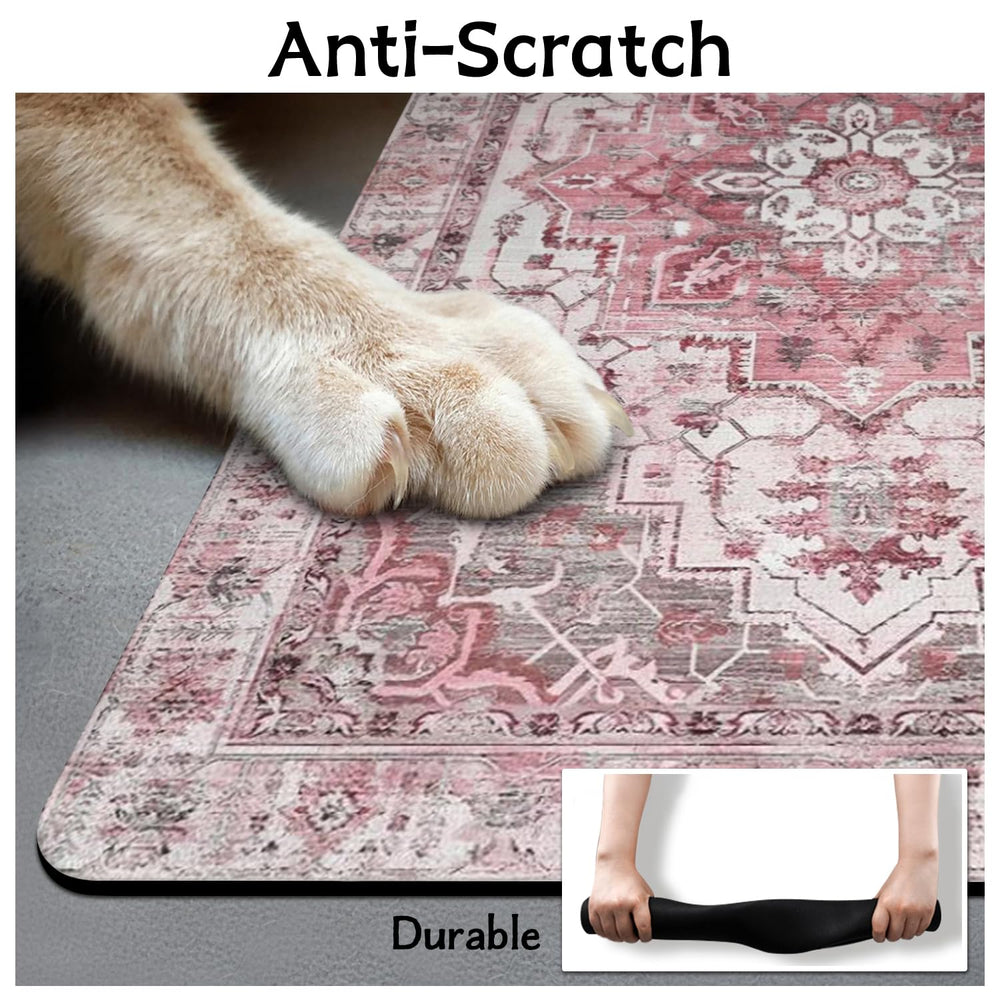 Usnfhcaw cat-friendly-mat provides comfort and a tidy feeding space for cats.
