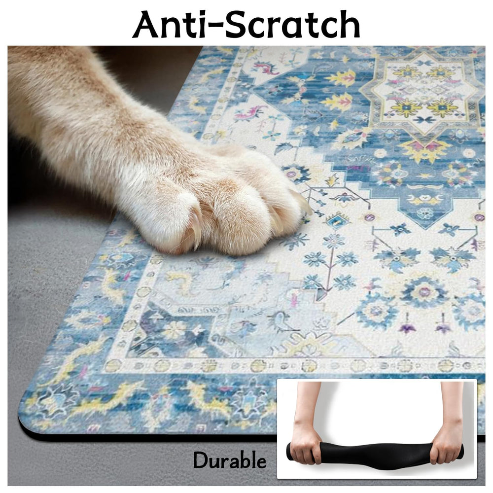 Usnfhcaw pet food mat doubles as a cat litter mat option