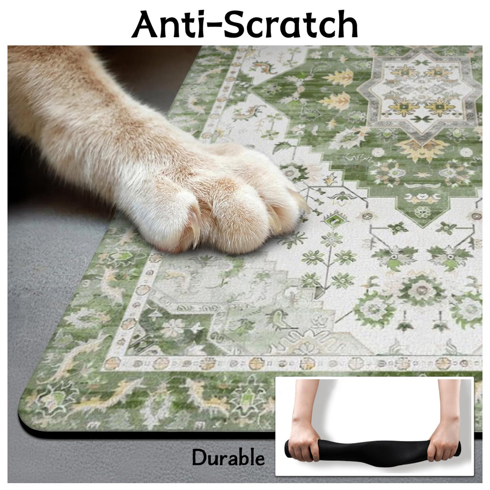 Usnfhcaw pet-mat-rollable-easy-storage makes cleaning and relocation simple.