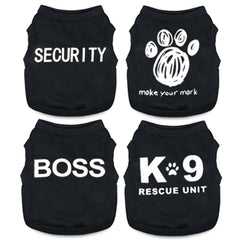 Uswalnna 4-pack small dog shirts packshot showing versatile summer wear for tiny dogs