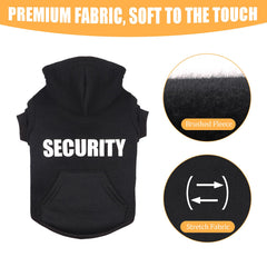 Uteuvili dog hoodie pocket detail for treats during walks.