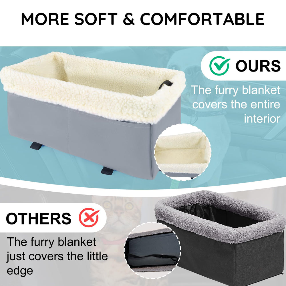 UTOLOVE car seat showing double safety belts for secure travel