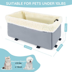 UTOLOVE pet car seat metal frame providing sturdy support