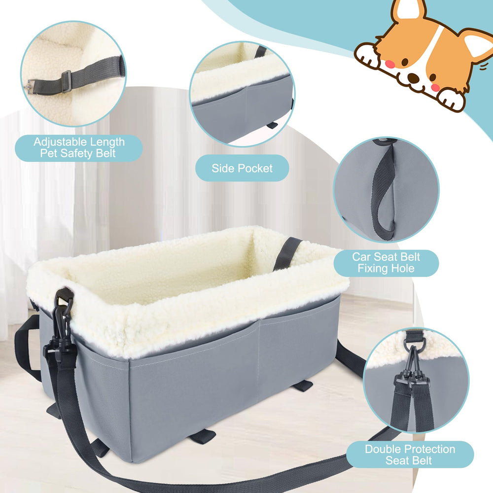 UTOLOVE car seat storage pocket holding toys and treats during trips