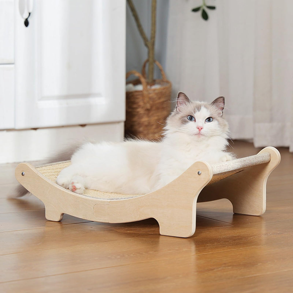 UUig cat scratcher bed with durable sisal for scratching and lounging