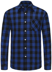 UUREED dog plaid shirt closeup fabric reveals breathable cotton blend.
