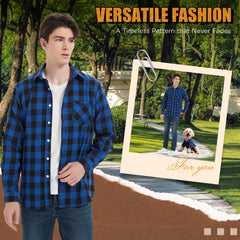 UUREED dog plaid shirt on walk in autumn setting showcasing seasonal style.
