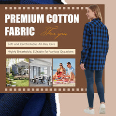 UUREED dog plaid shirt with owner image highlights coordinated, casual look.