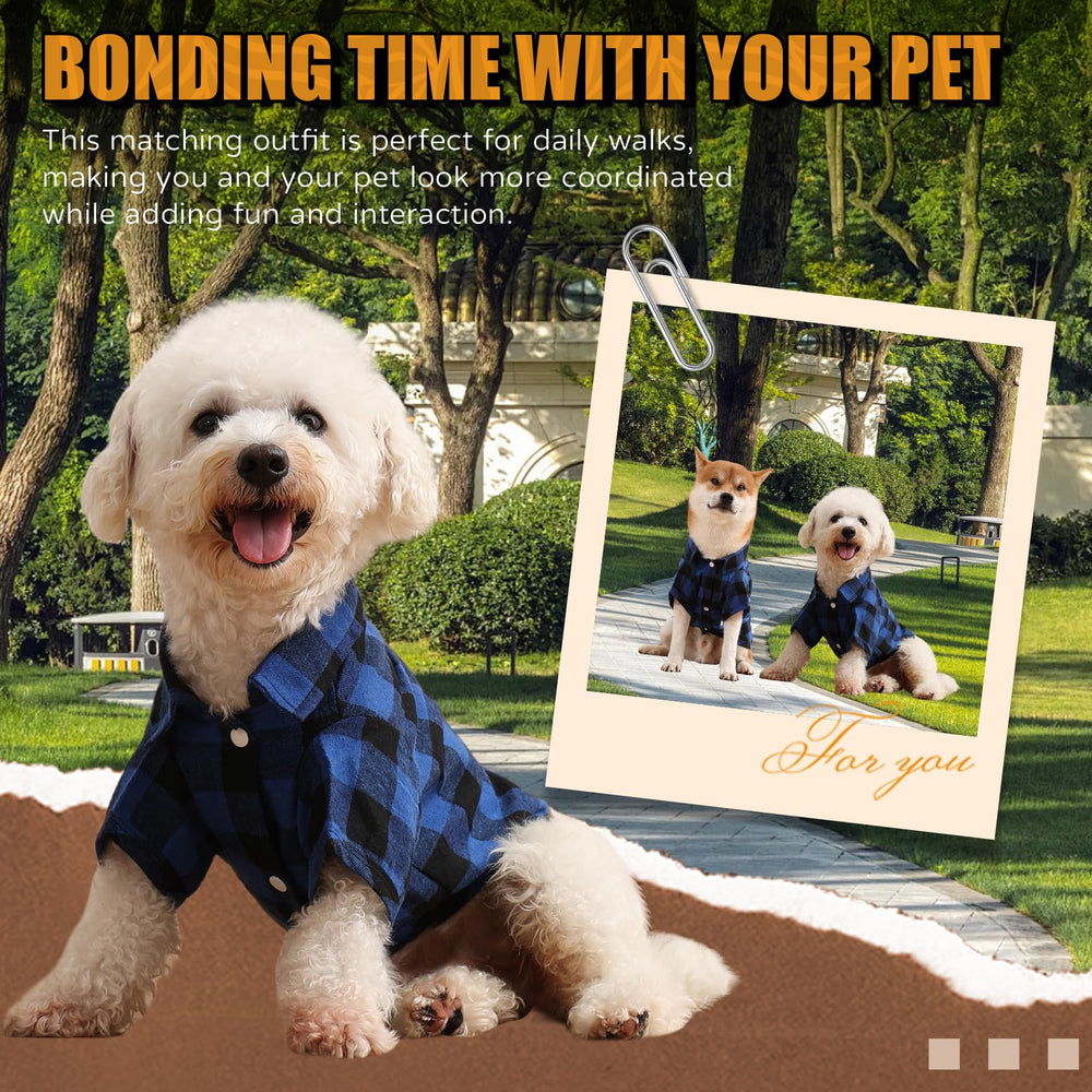UUREED pet plaid shirt is easy to clean and quick to dry