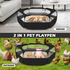 UWE small animal playpen breathable mesh allows easy observation.