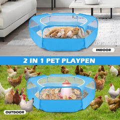 UWE small animal playpen interior view shows roomy space for play.