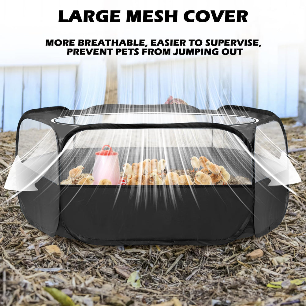 UWE small animal playpen waterproof material protects interior from spills.