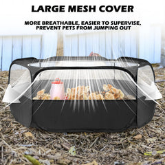 UWE small animal playpen waterproof material protects interior from spills.