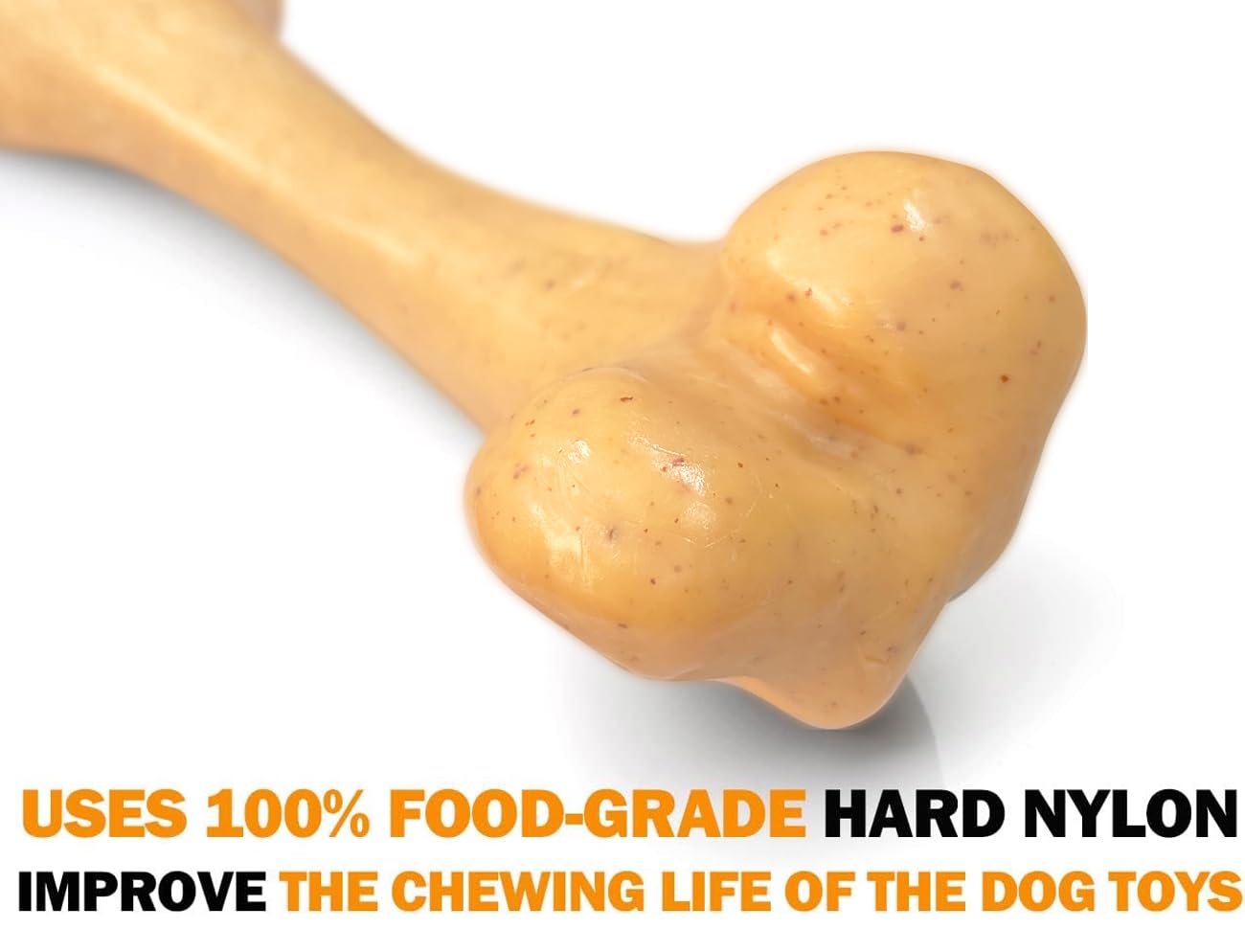UXVA nylon dog toy teething puppies easing teething discomfort with chewy texture