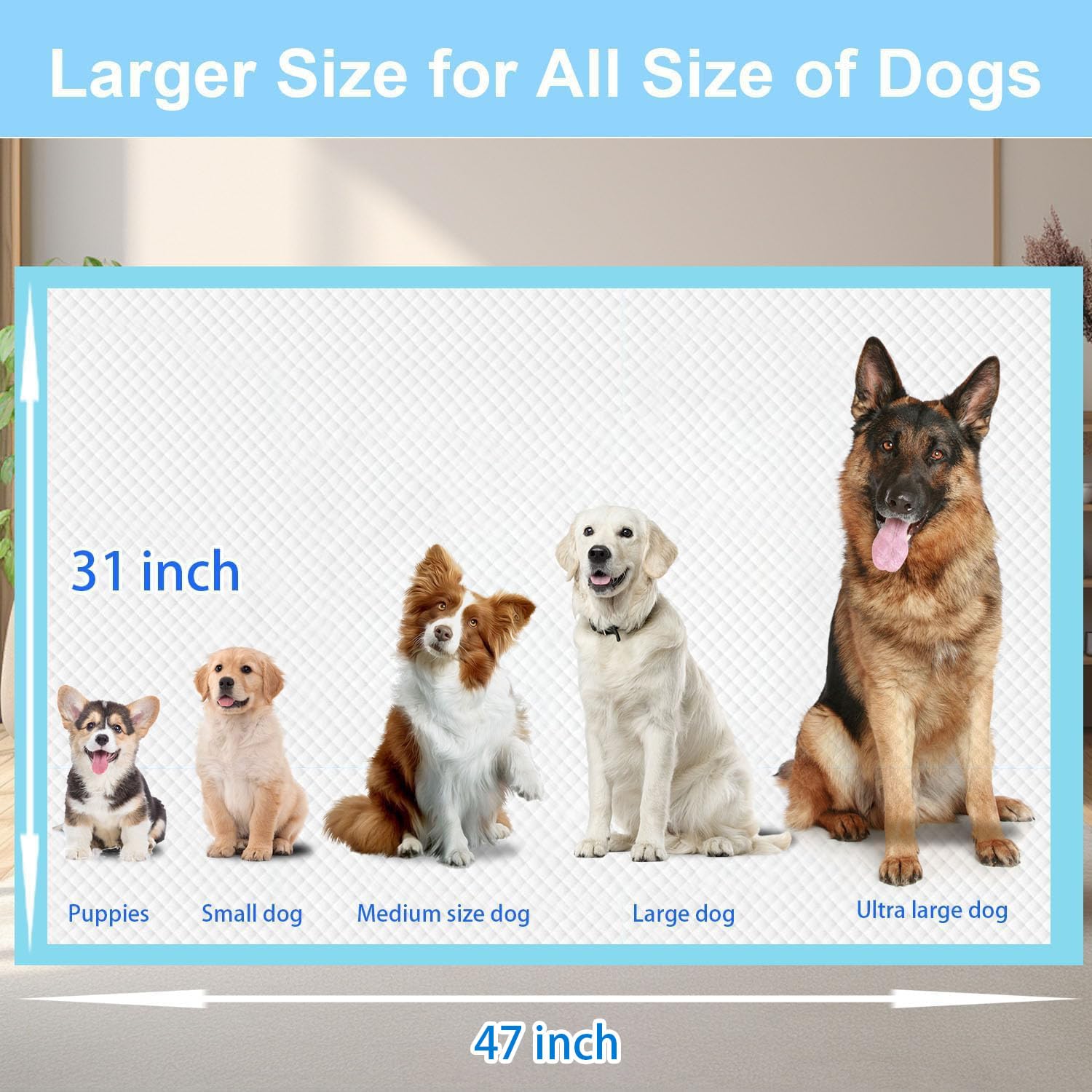 UYDJKLS XXXL under-pads keep floors dry during potty training