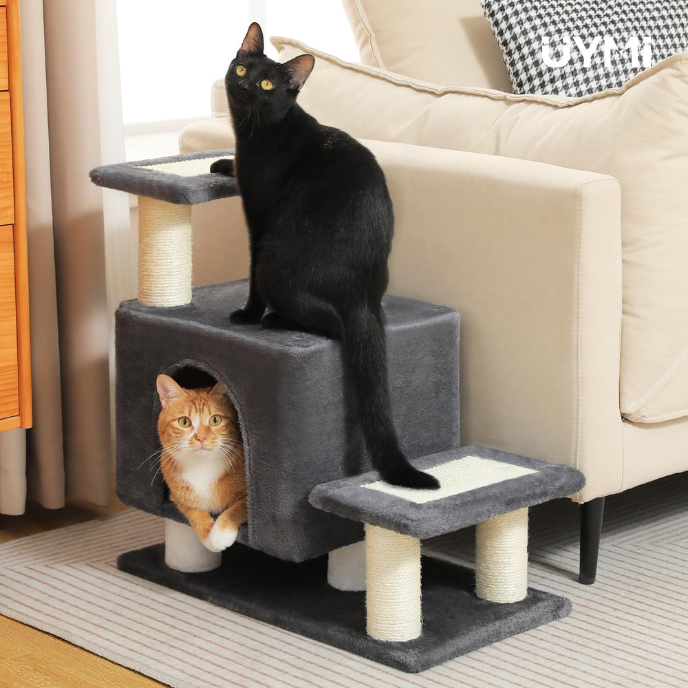UYMI dark-grey finish adds stylish, space-saving pet furniture for homes.